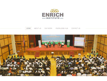 Tablet Screenshot of enrichinstitute.org